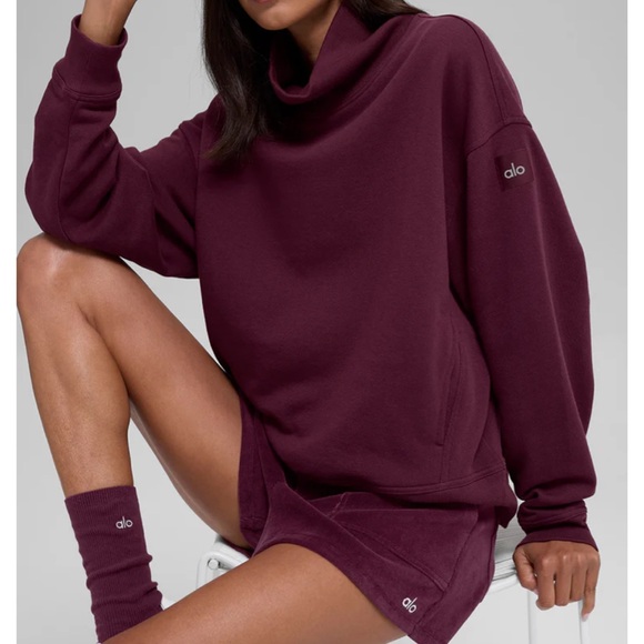 Alo Hazy Mock Neck Pullover - Picture 3 of 3